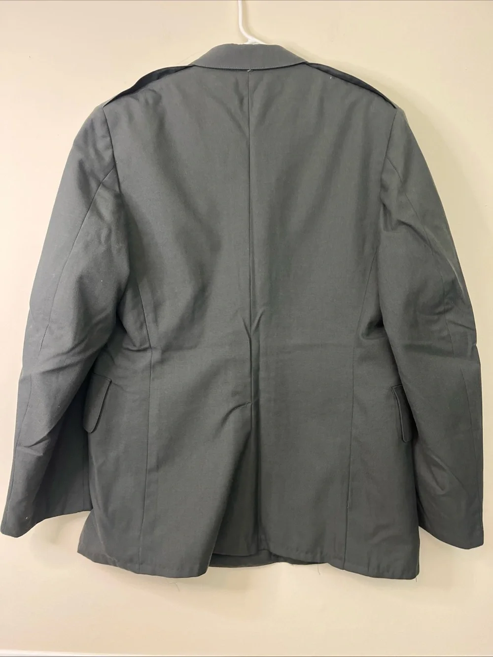 Vintage Men’s Green Army Coat Jacket Size 46R Heavy Wool Blend